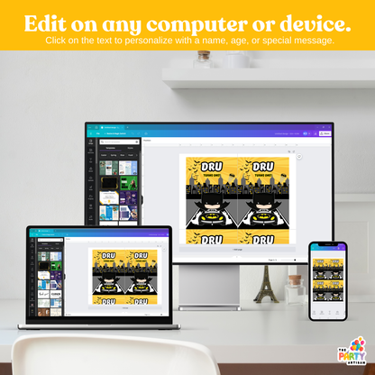 Dark City Hero Drink Pouch Label – Superhero Theme Printable