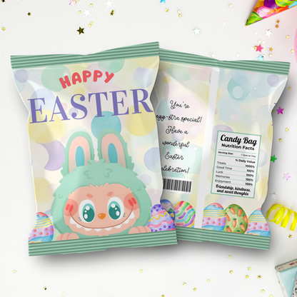 Monster Bunny Easter Chip Bag Template