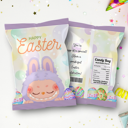 Monster Bunny Easter Chip Bag Template