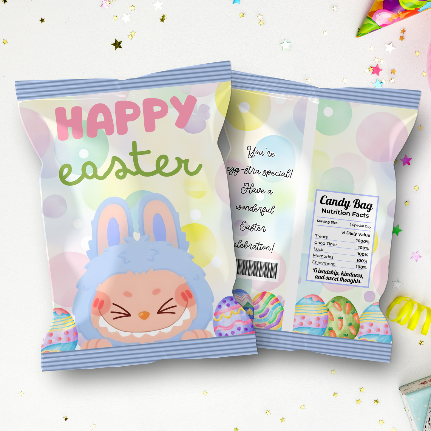Labubu Chip Bag Printable party favor