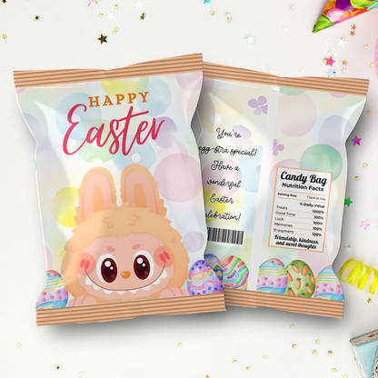 Monster Bunny Easter Chip Bag Template