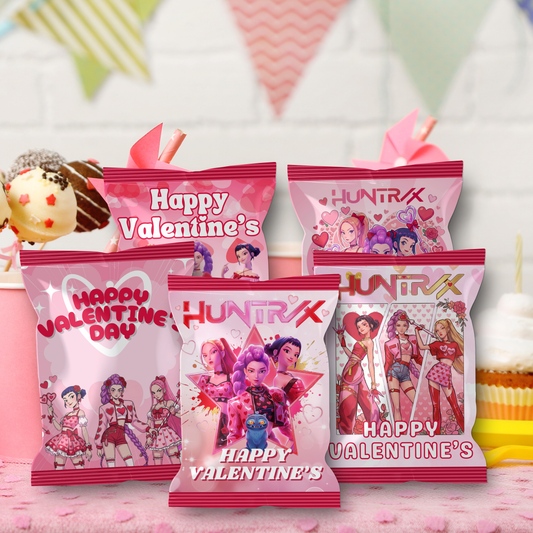 K-Pop Demon Hunter Valentine Chip Bag Template-Digital Download